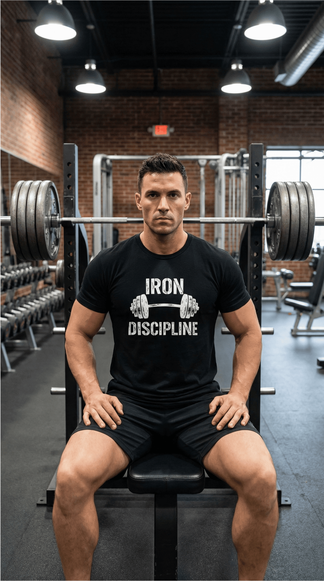My Driven Threads Fitness T Shirt Iron Discipline