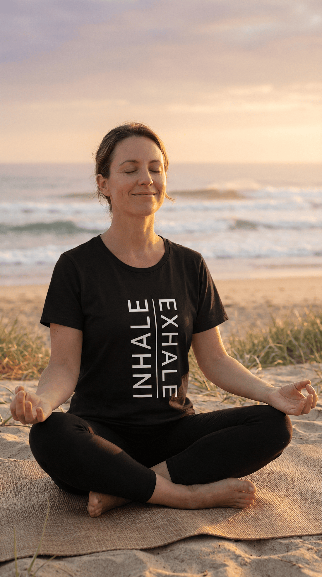 My Driven Threads Mindfulness T Shirt Inhale Exhale