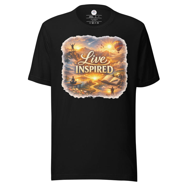 My Driven Threads Mindfulness T Shirt Black / XS Live Inspired