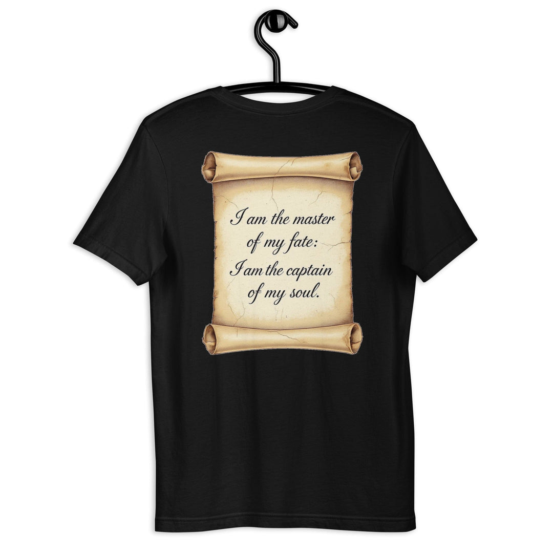 My Driven Threads Motivational T Shirt Master of My Fate - Invictus