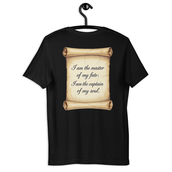 My Driven Threads Motivational T Shirt Master of My Fate - Invictus