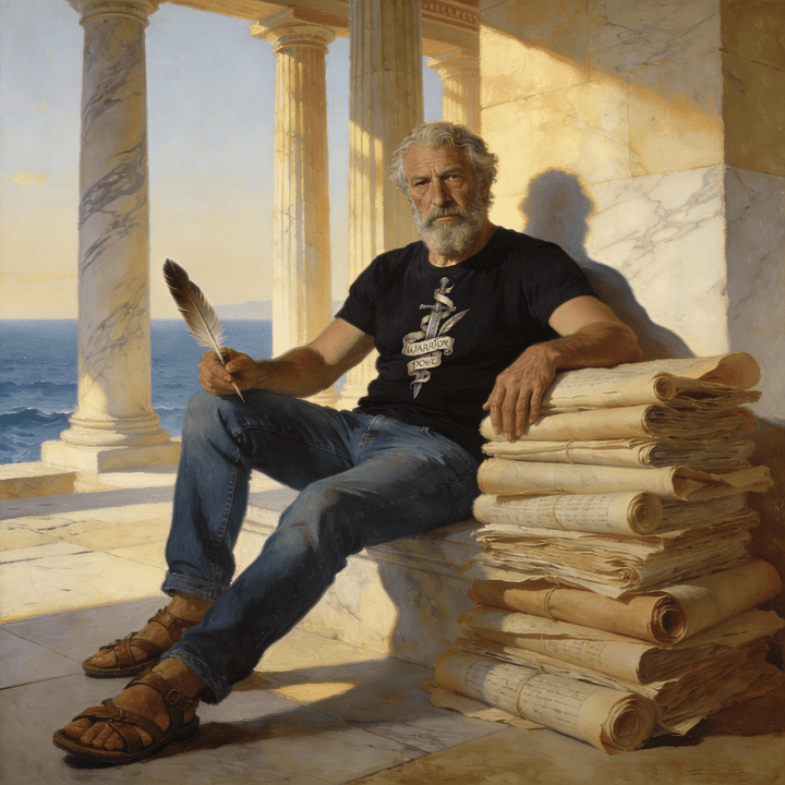 My Driven Threads Motivational T Shirt Warrior Poet